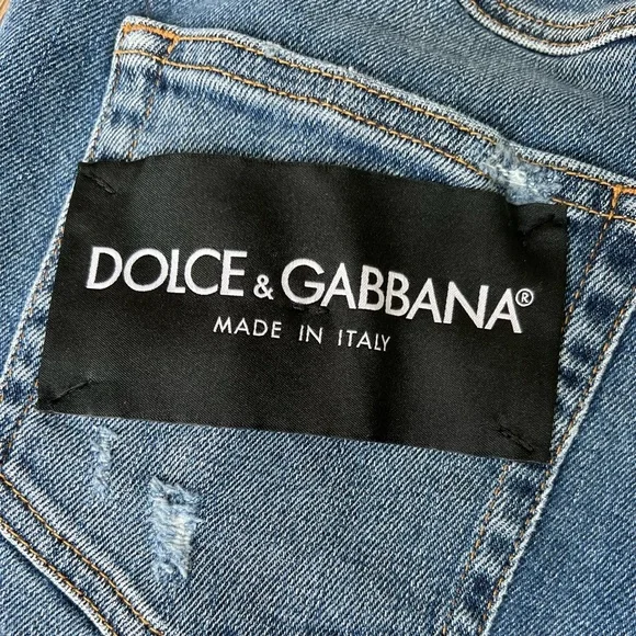 Mint ⭐️ Dolce&Gabbana Women’s Logo Mid-rise Jeans Sz 42/ 6US